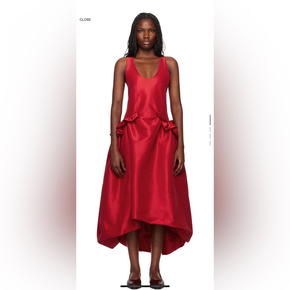 Kika Vargas Ramya gown in Red Taffeta
